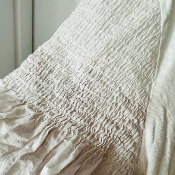 Stella and dot Maette top. NWOT. White. Large. Ruched sleeves. Super cute! - Picture 3 of 3